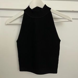 Aritzia Babaton Sculpt Knit Mockneck Black